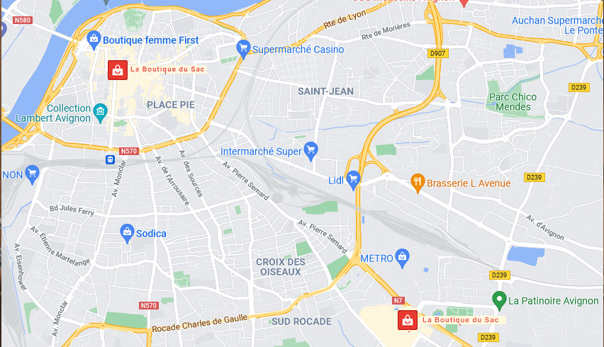 Plan de La Boutique du Sac